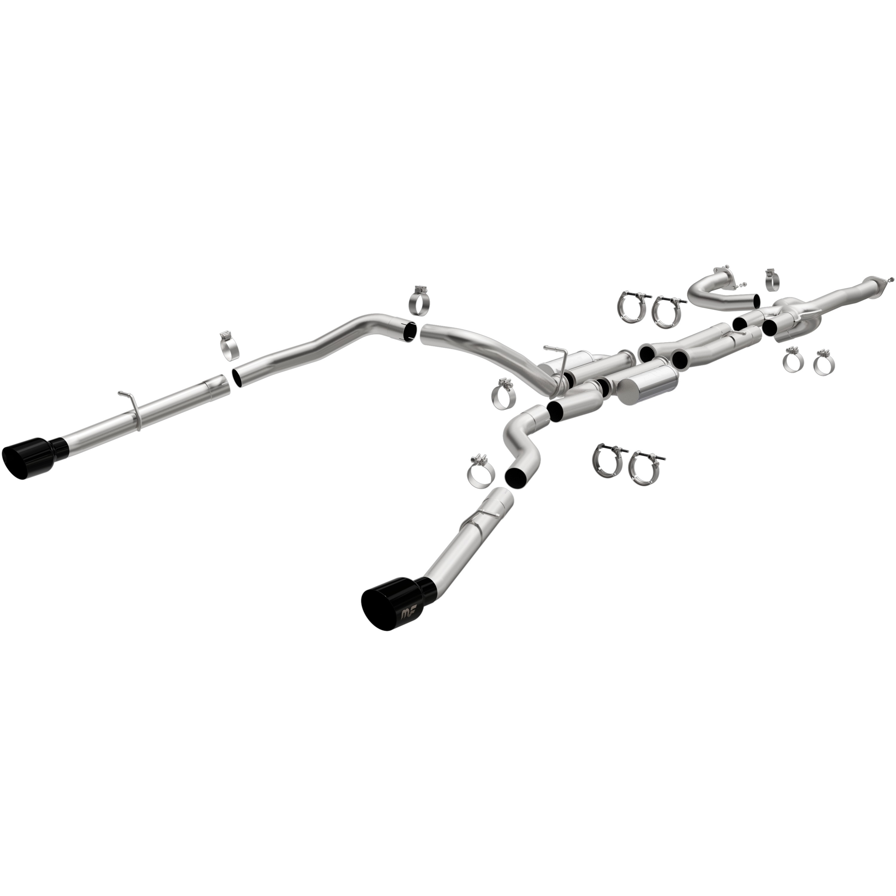 MagnaFlow 2021-2024 Ram 1500 SPEQ Series Black Chrome Cat-Back Performance Exhaust System